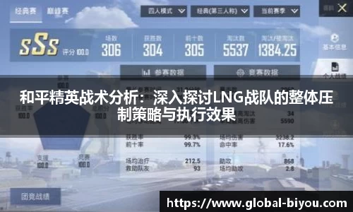 和平精英战术分析：深入探讨LNG战队的整体压制策略与执行效果